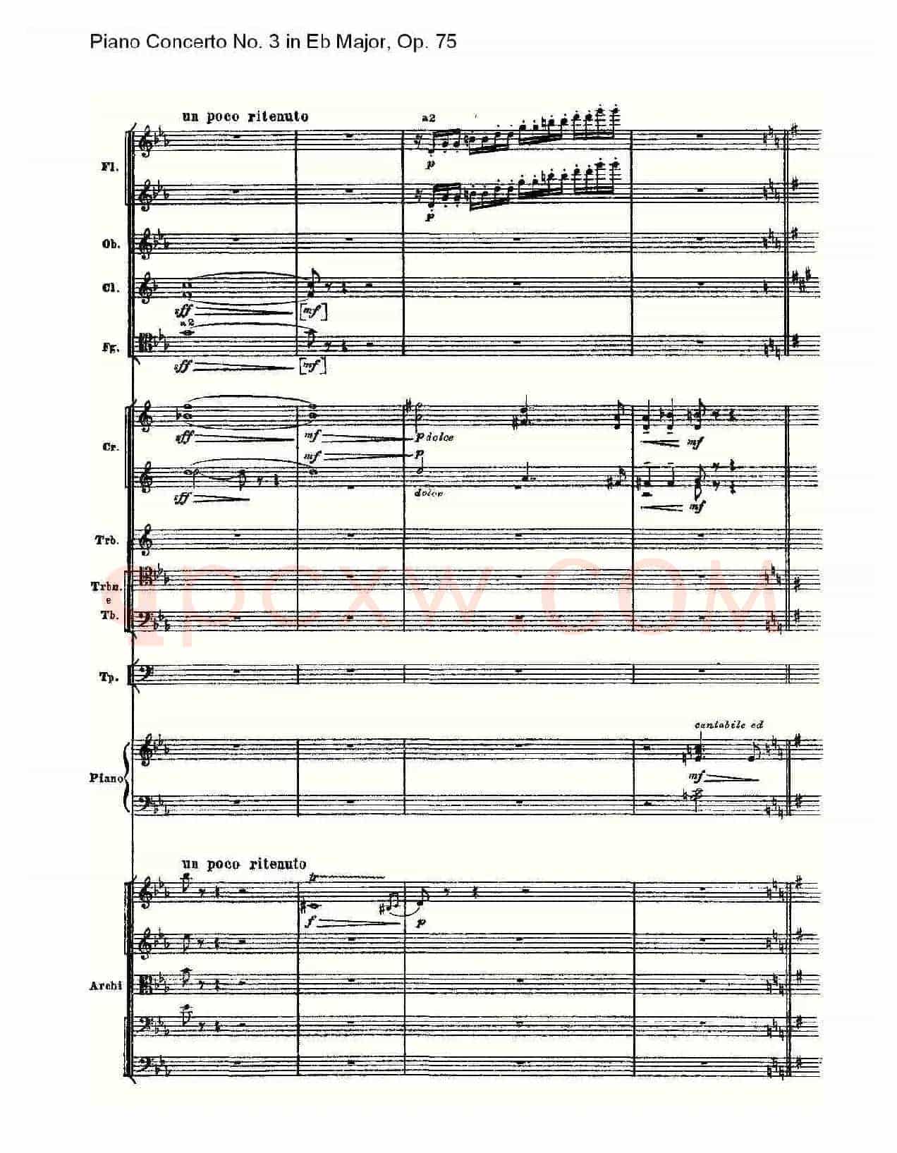 Piano Concerto No.3 in Eb Major,Op.75(Eb大调第三钢琴协奏曲)
