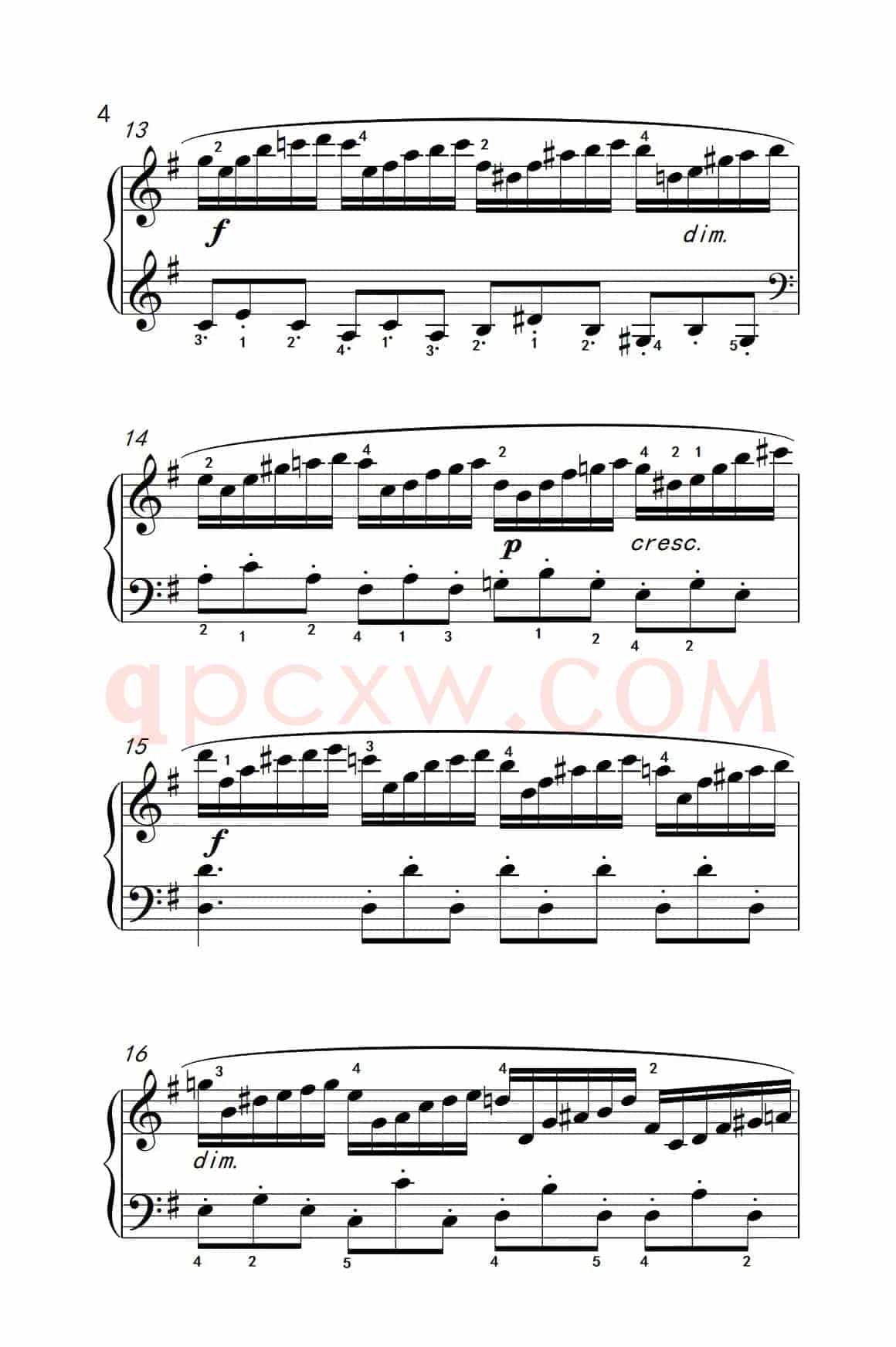 第七级1.练习曲（中央音乐学院 钢琴（业余）考级教程 7-9级）