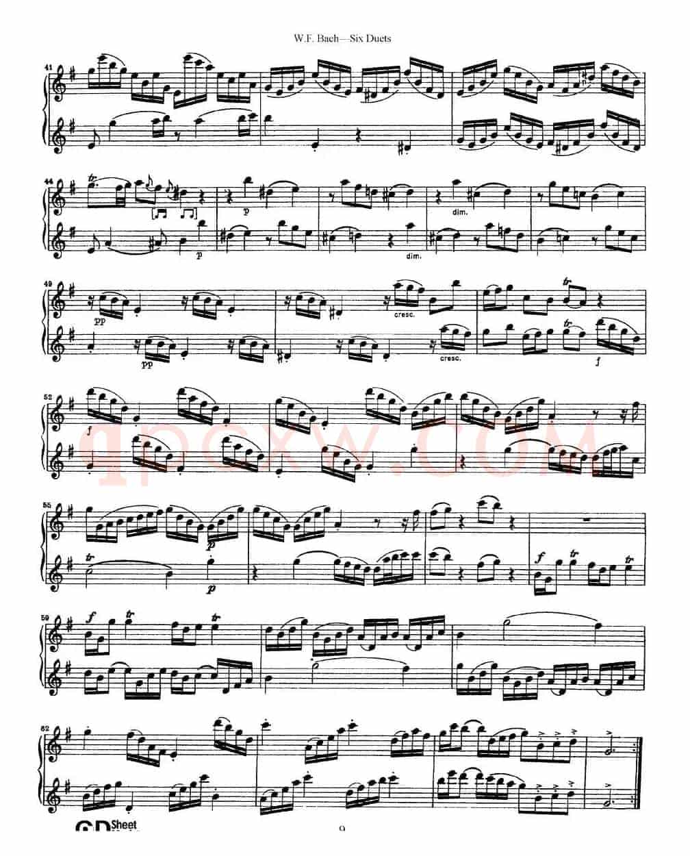 Six Duets（6首二重奏）（2）