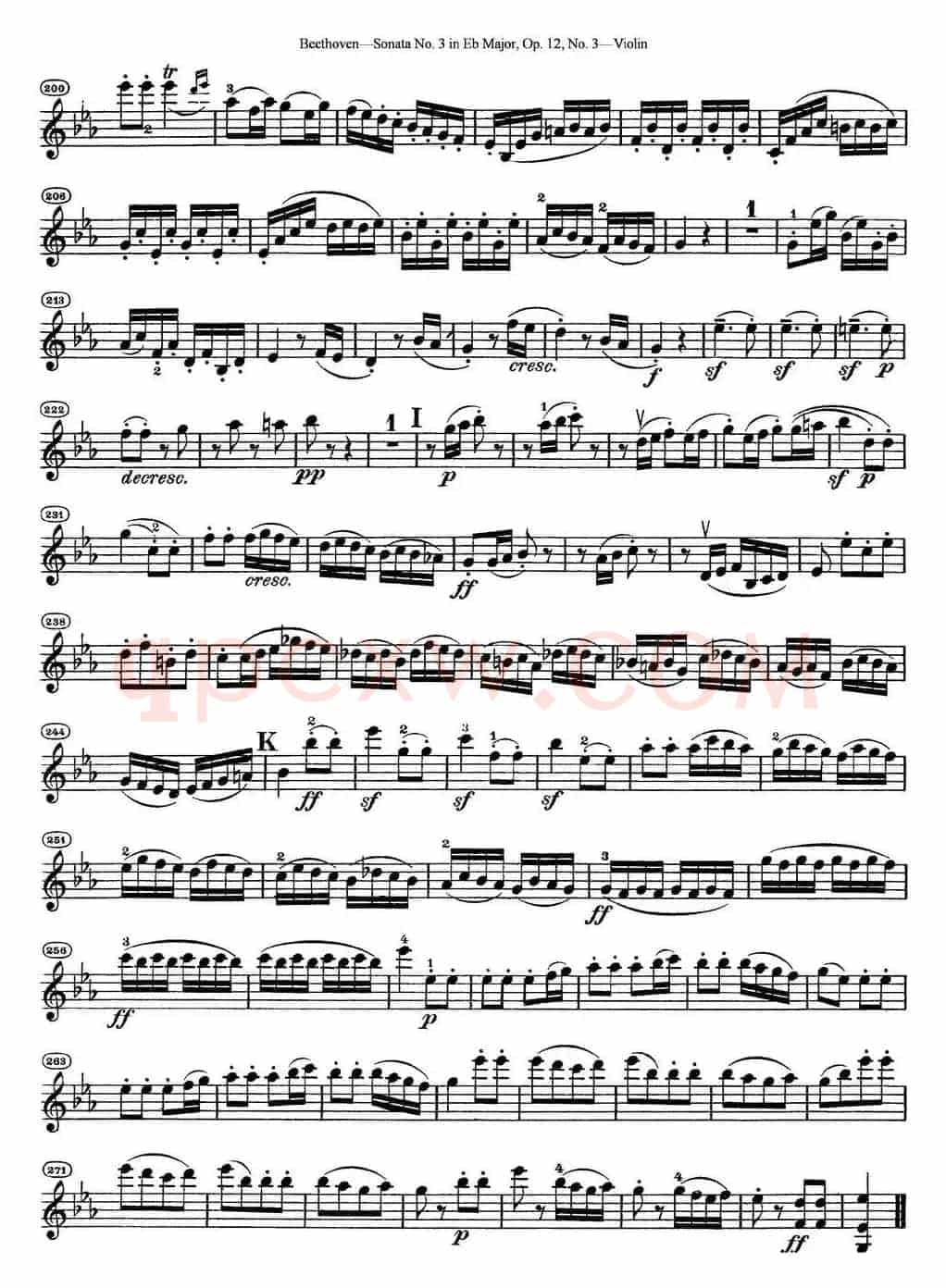 Violin Sonata No.3 in Eb Major Op.12 No.3