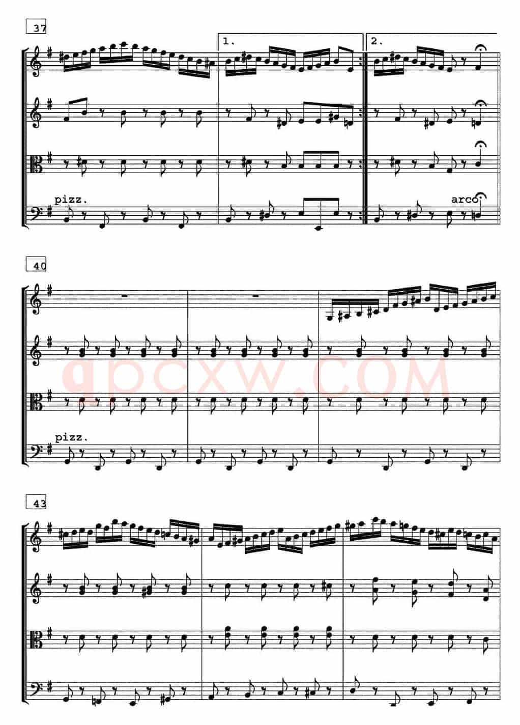 HORA National dance of Moldaviya（霍拉舞曲、四重奏）