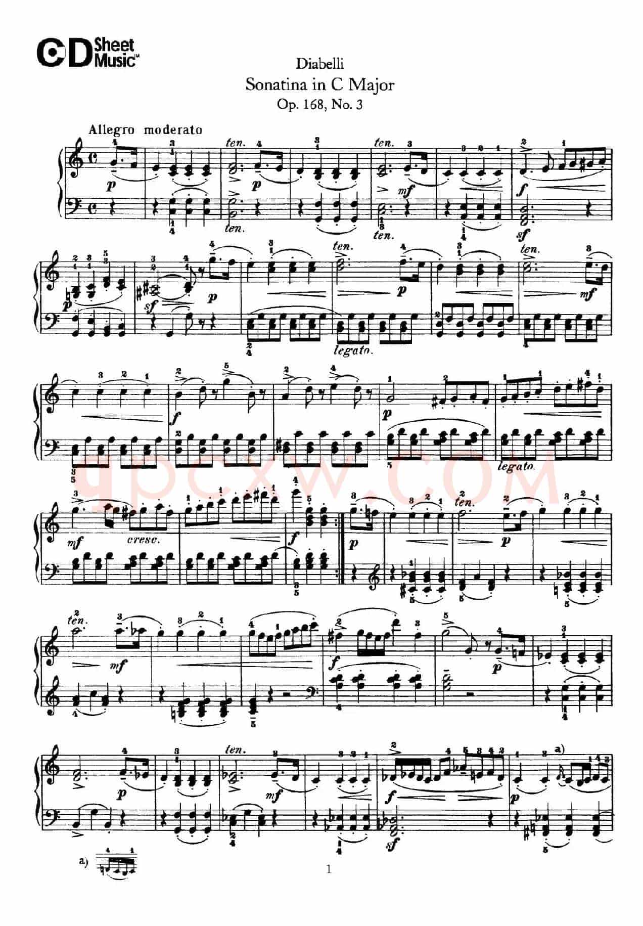 7 Piano Sonatinas Op.168(7首钢琴小奏鸣曲 No.3)