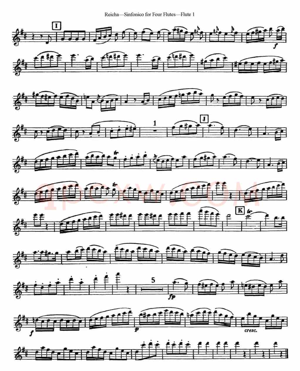 瑞查长笛四重奏（Flute 1）