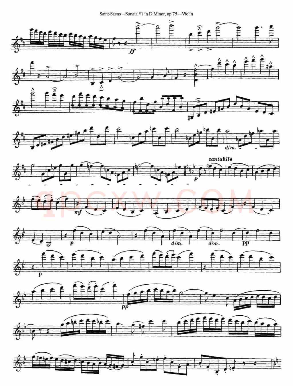 Violin Sonata No.1 in D Minor Op.75