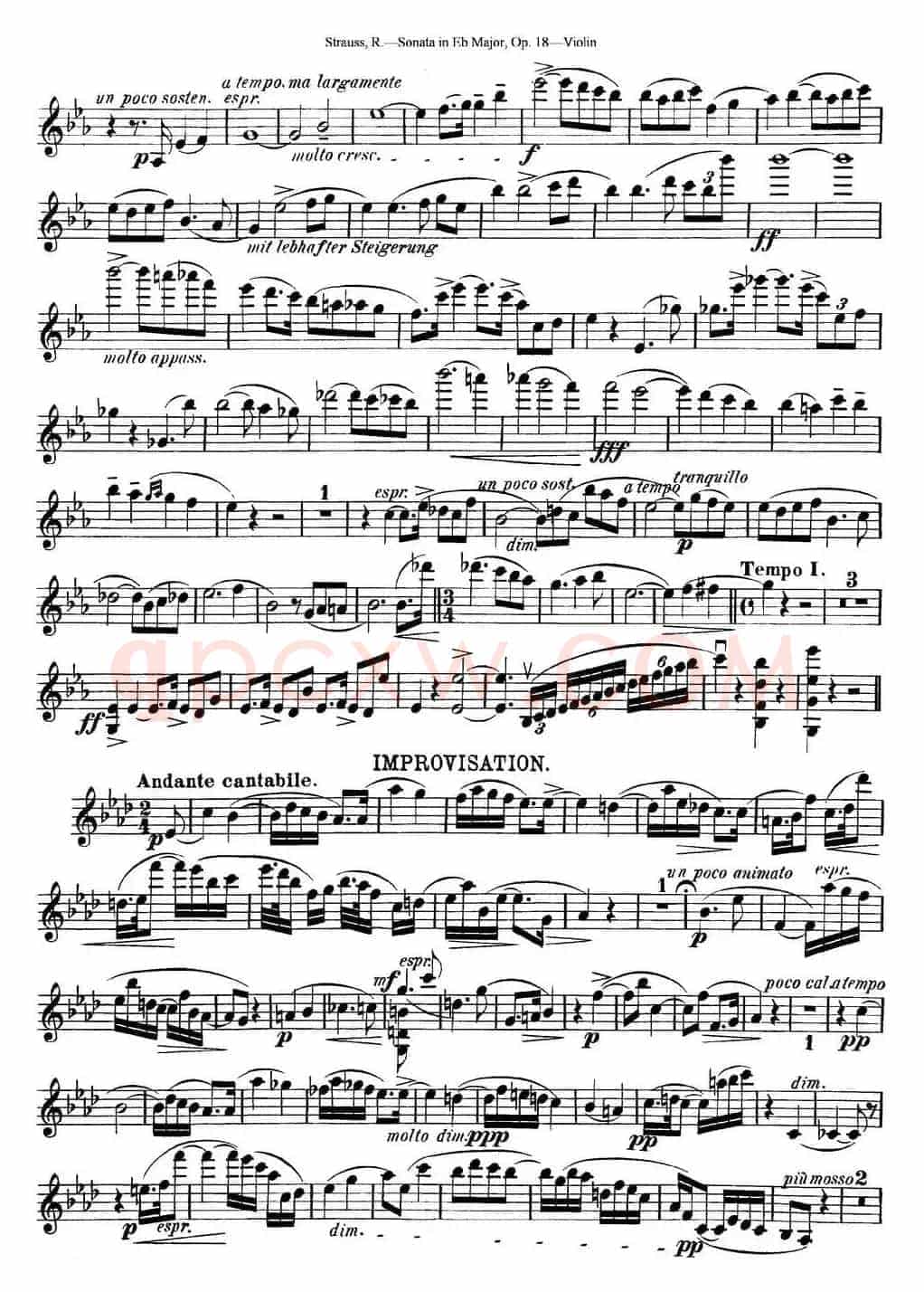 Violin Sonata in Eb Major Op.18