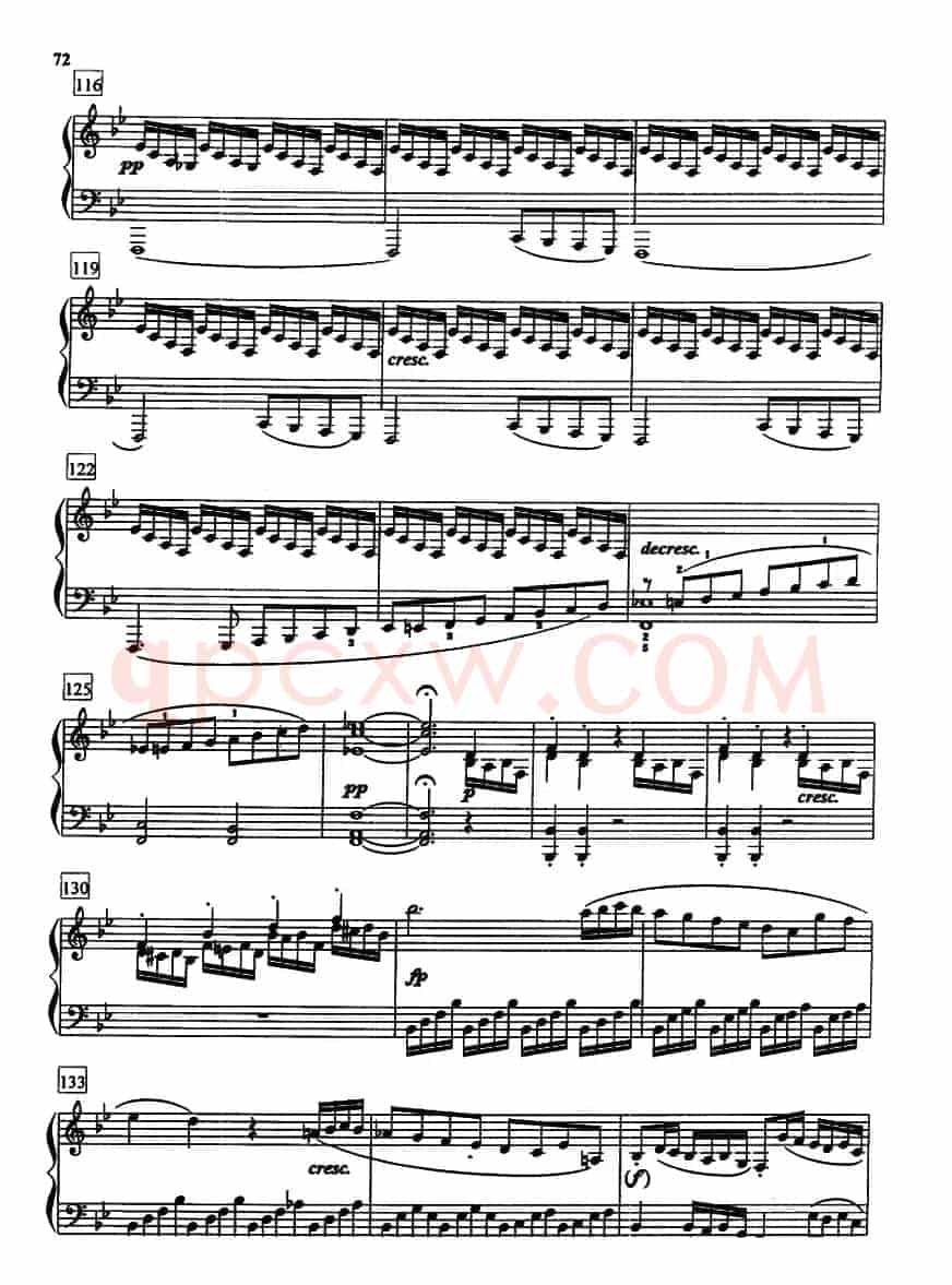 bB大调奏鸣曲Op.22（第一乐章）