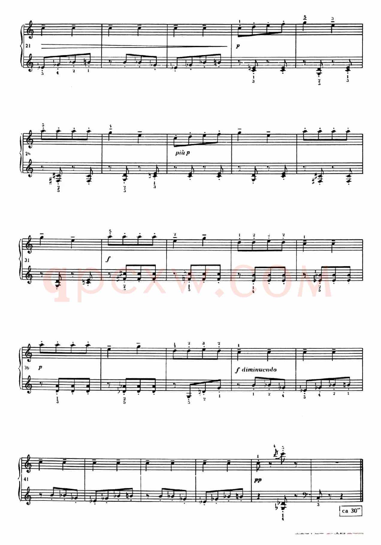 12 Folk Melodies(十二首民间曲调·10)