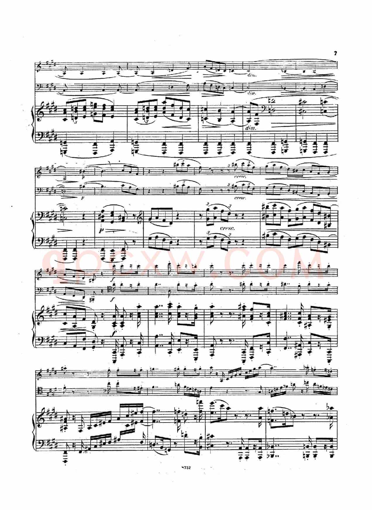 Piano Trio No.3 in c Minor Op.101(c小调第三钢琴三重奏)