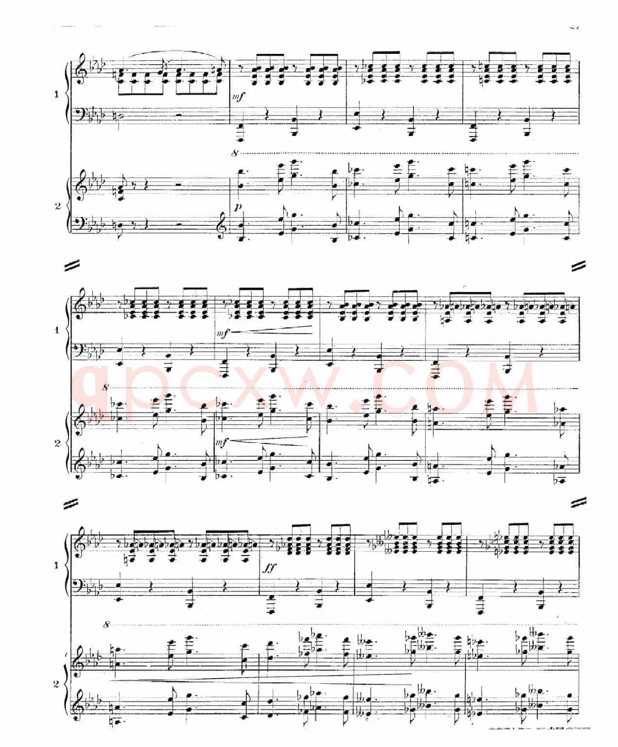 Concerto for 2 Pianos in d Minor(d小调双钢琴协奏曲· 第二乐章)