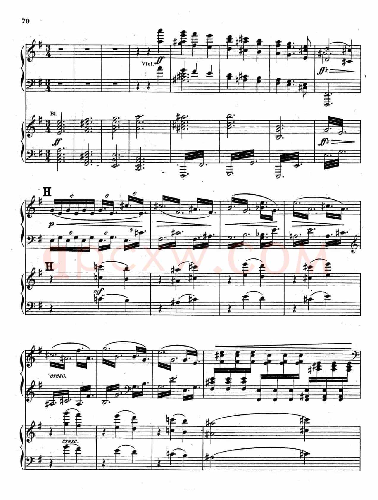 Symphony No.4 in e Minor Op.98(e小调第四交响曲·双钢琴)