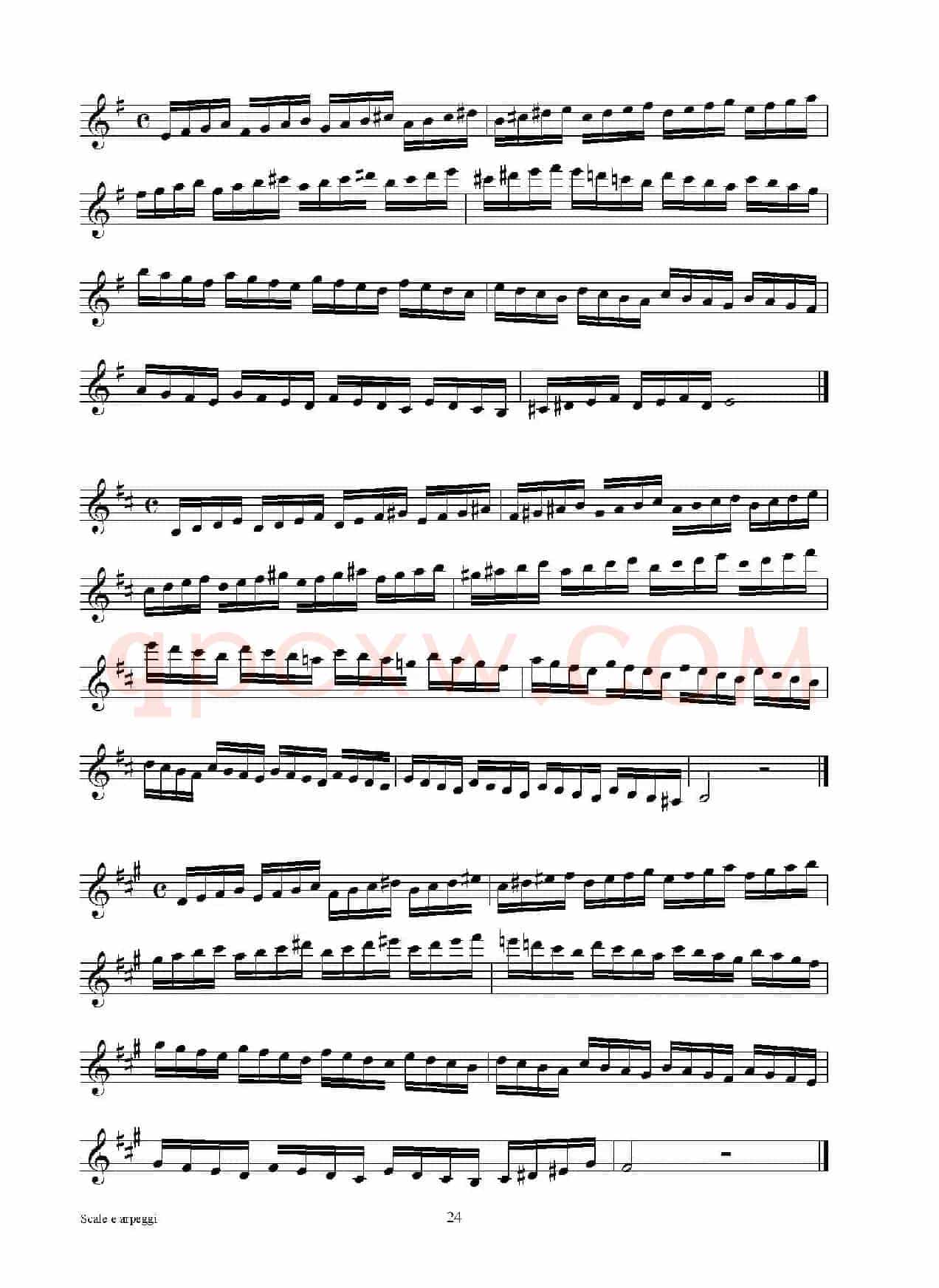 实用的萨克斯音阶练习曲集（P16——30）
