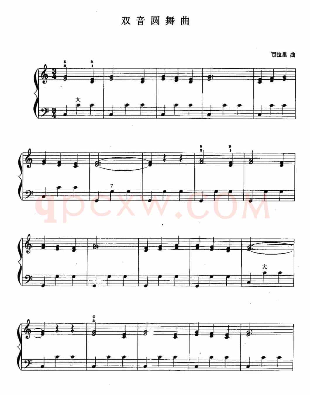 儿童手风琴曲：双音圆舞曲