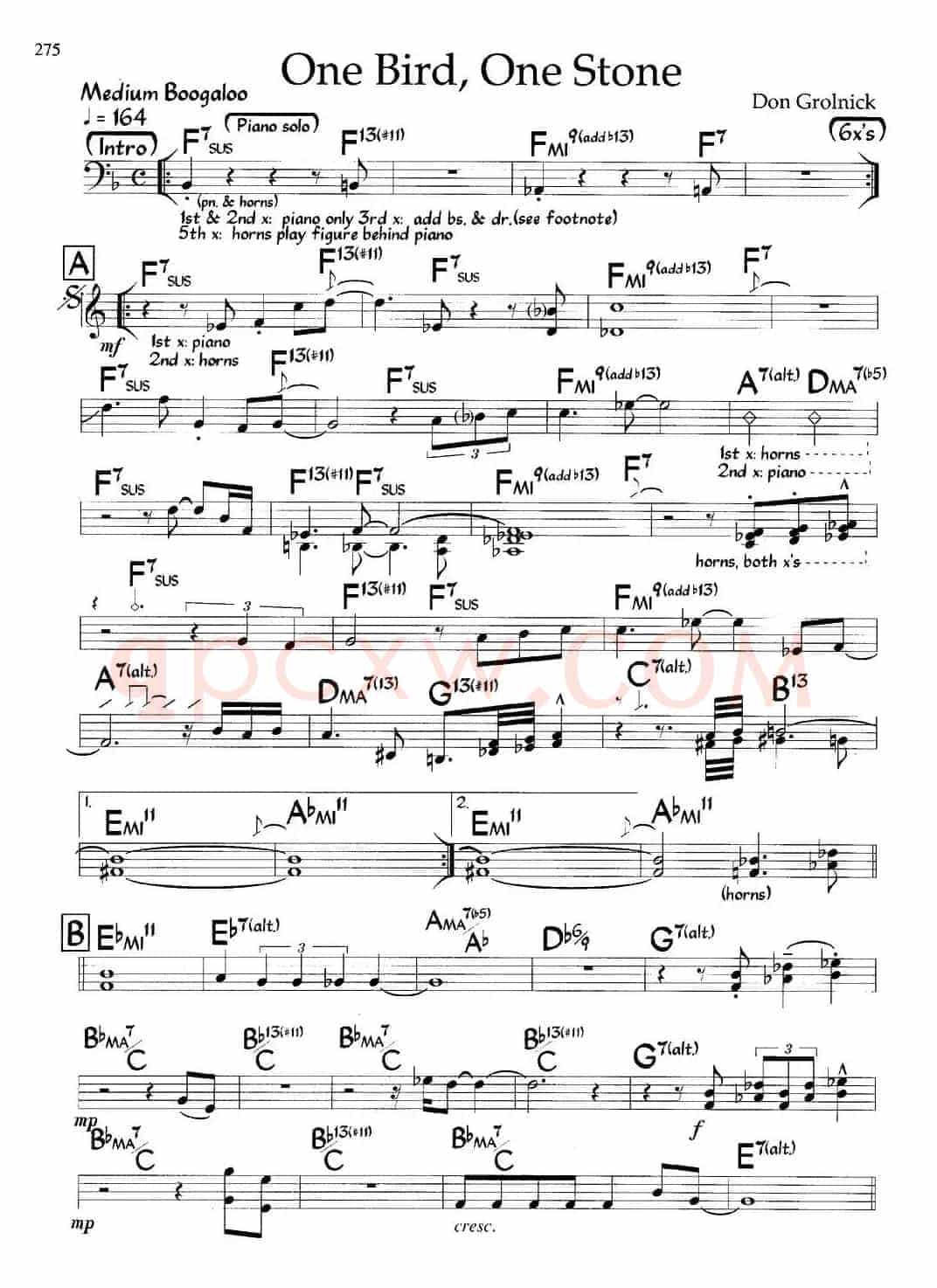 One Bird,One Stone（爵士钢琴曲）
