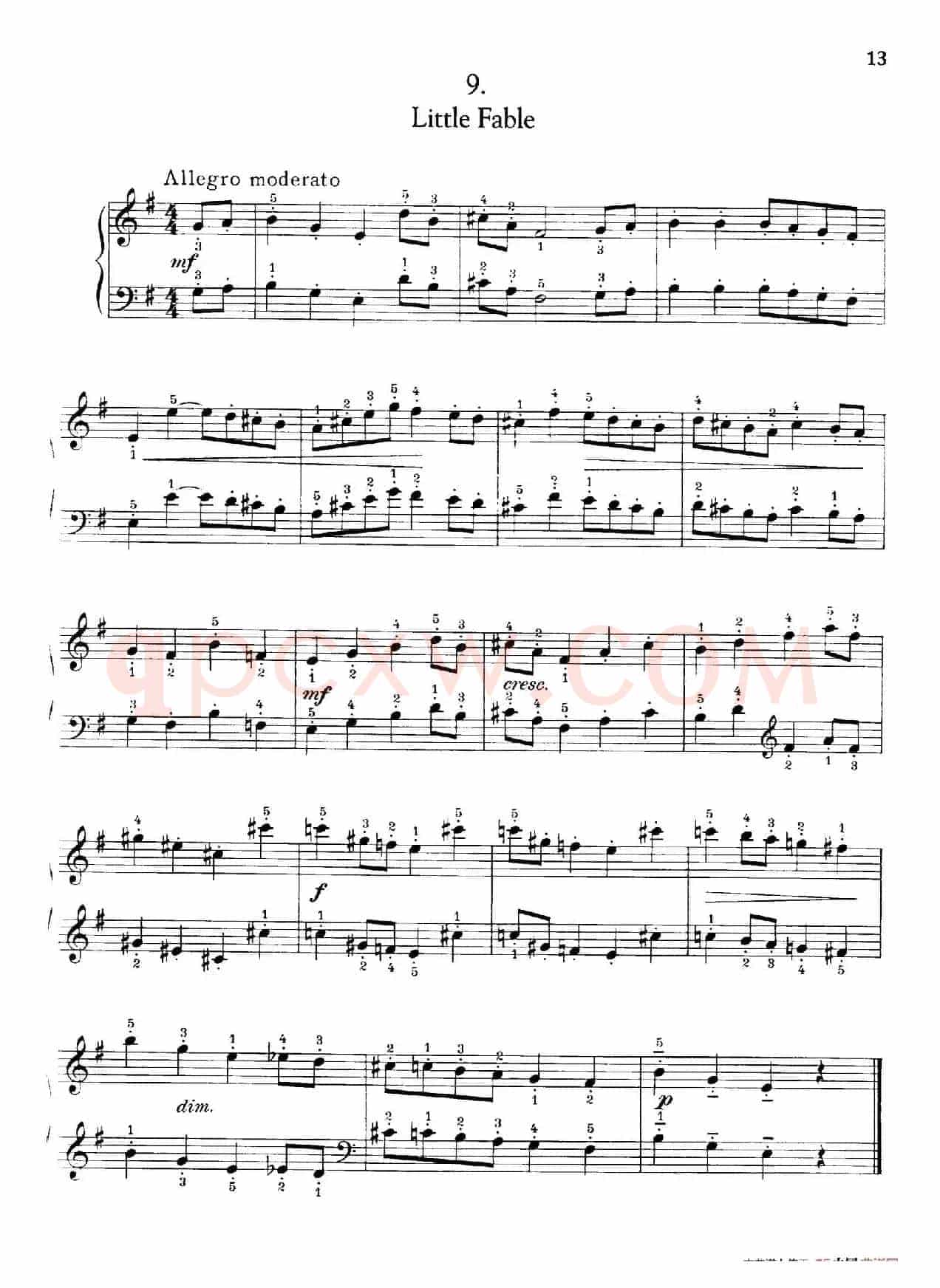 Thirty Pieces For Children Op.27(30首儿童钢琴曲 6—10)