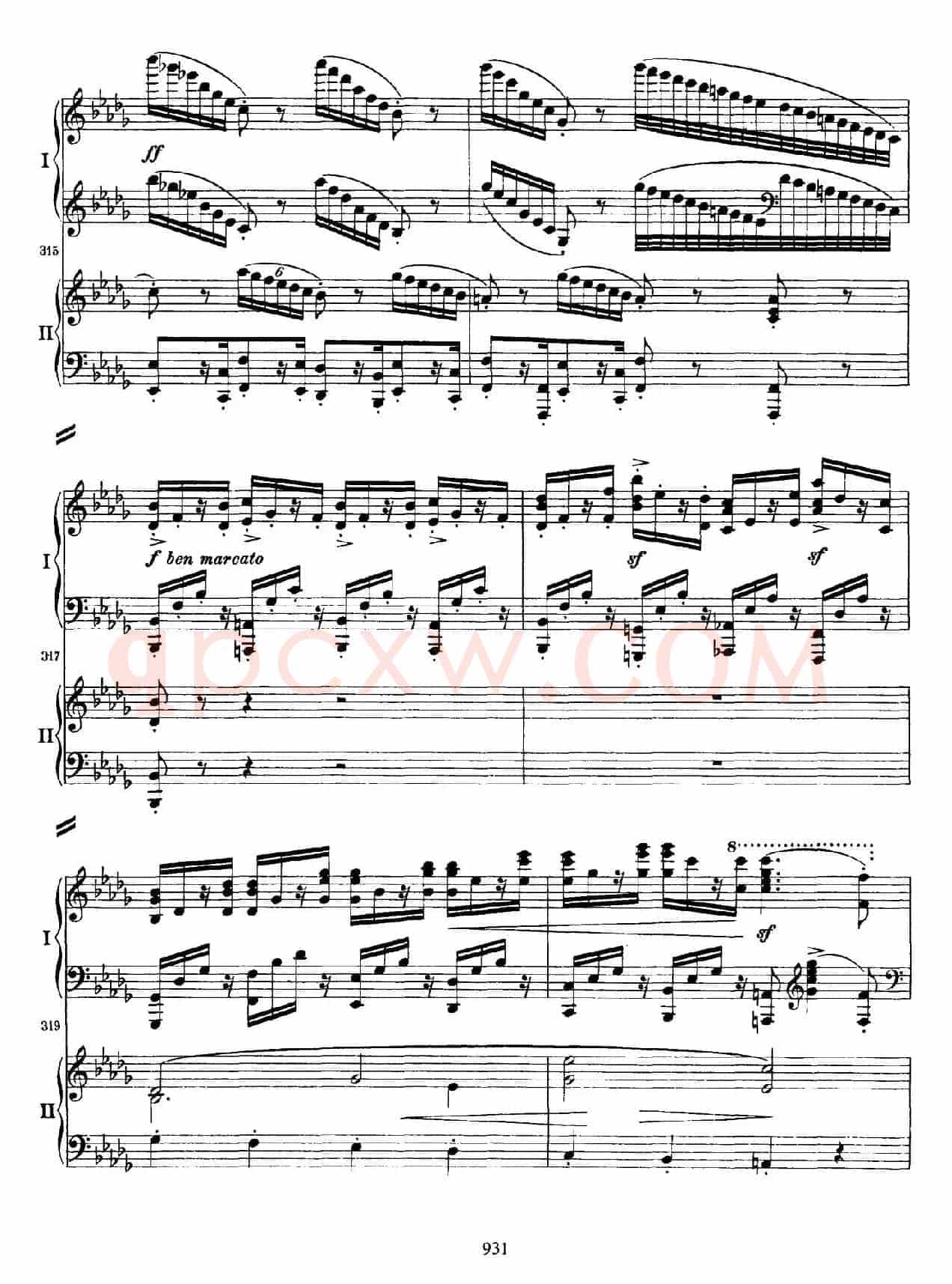 降B大调第二钢琴协奏曲 （P31——40）