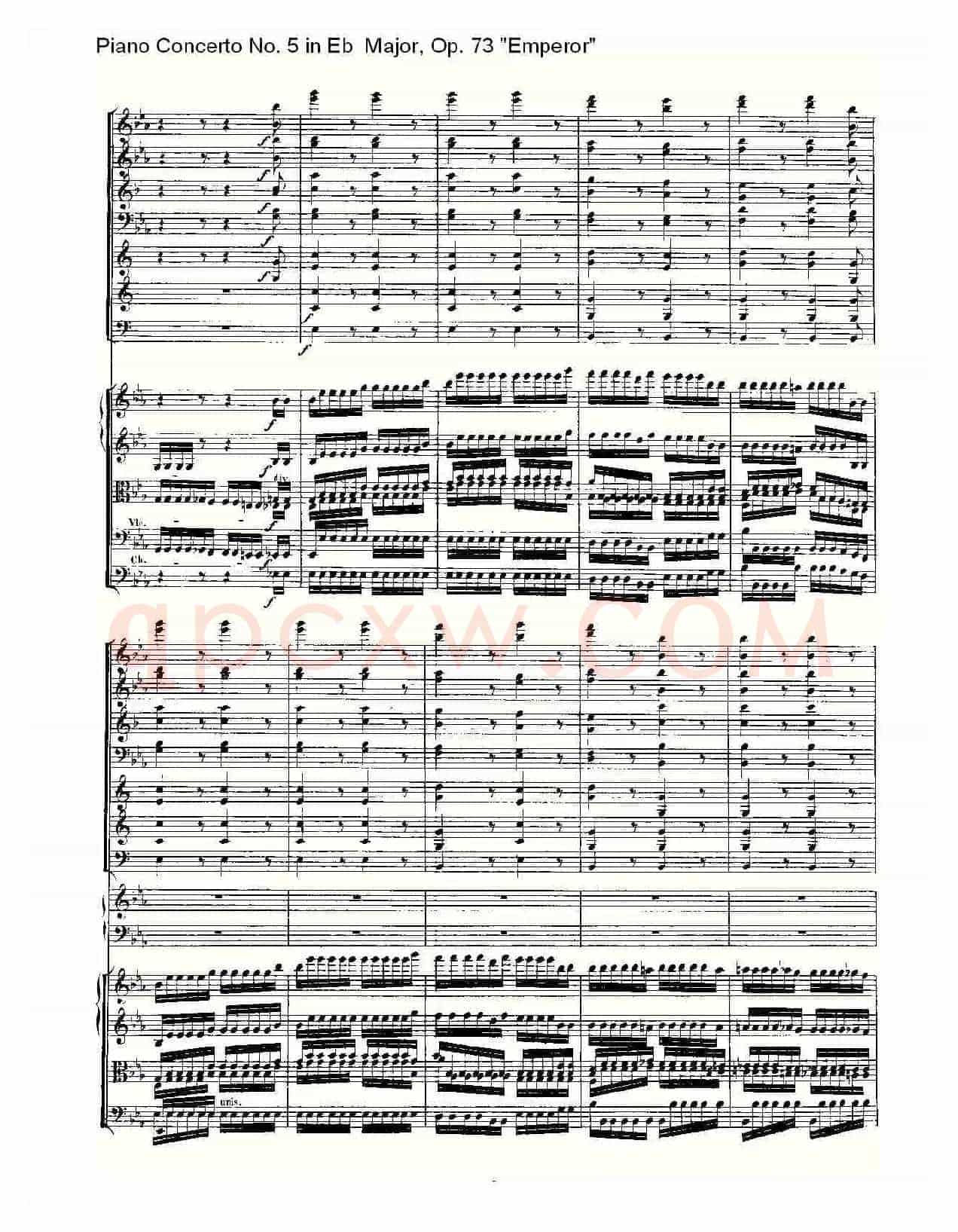 Eb大调钢琴第五协奏曲 Op.73“皇帝”第三乐章