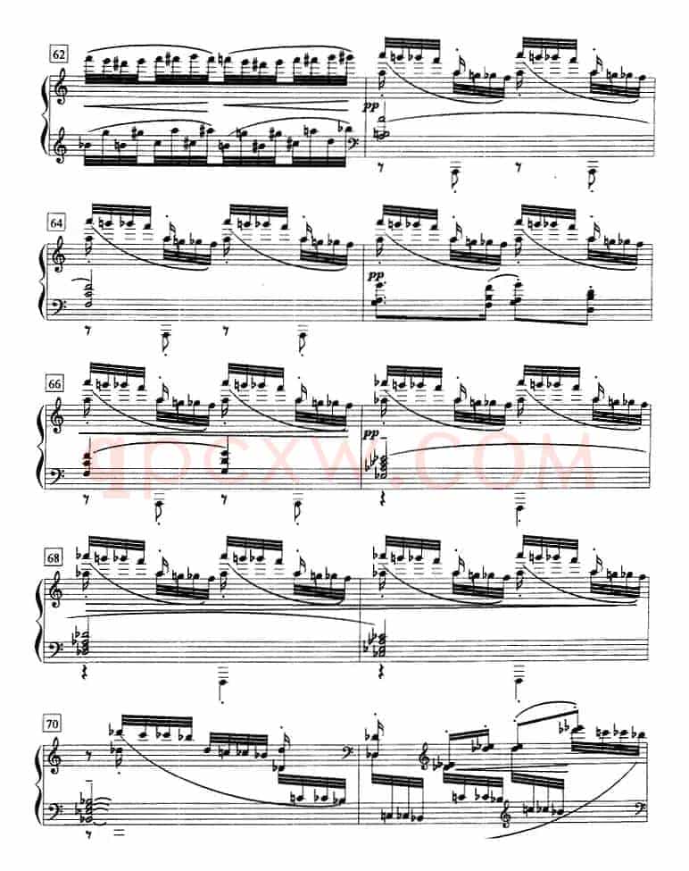 钢琴教程第八级 练习曲（半音阶练习曲 《12首钢琴练习曲》No.7）