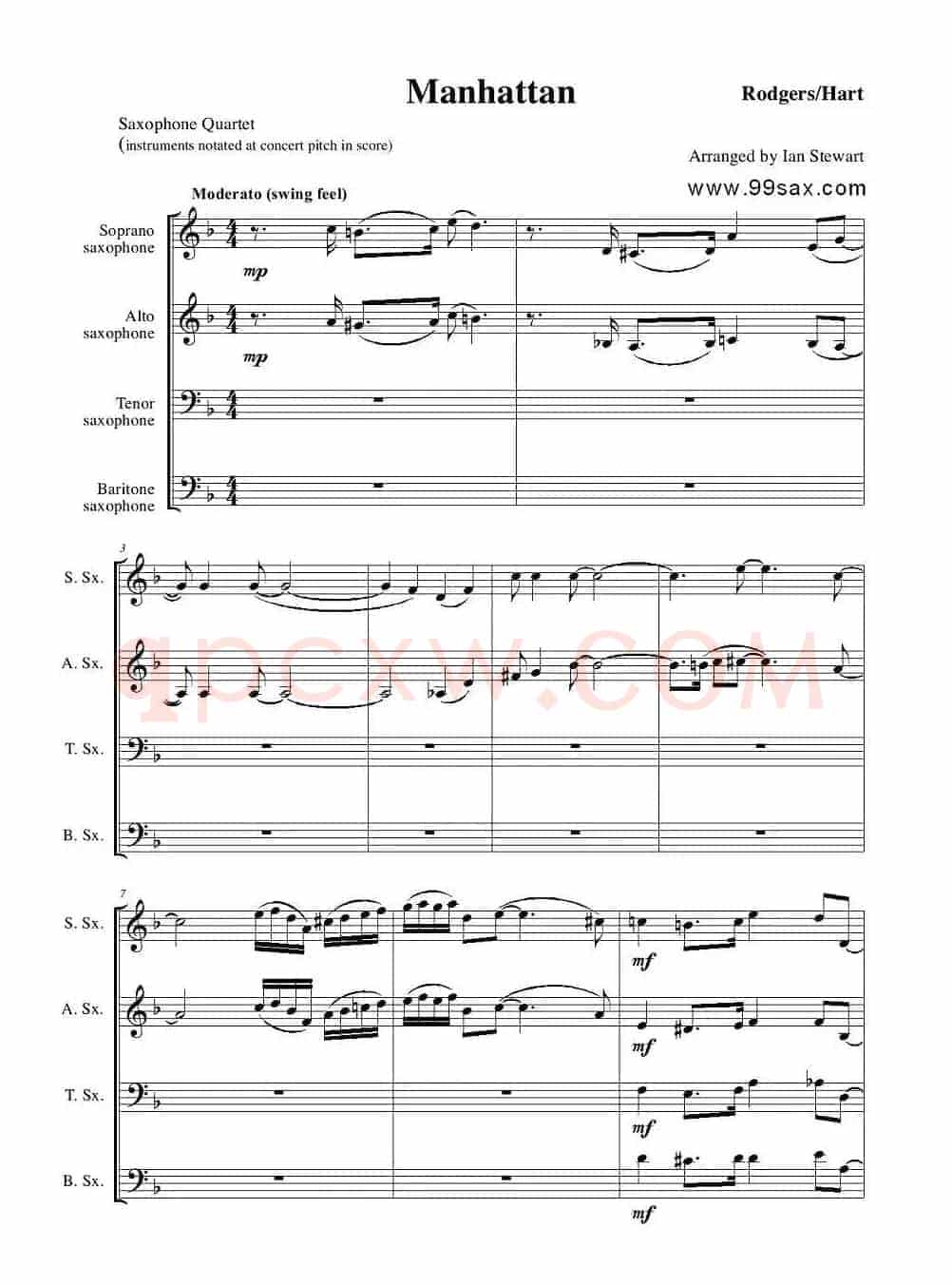 Manhattan score（四重奏）