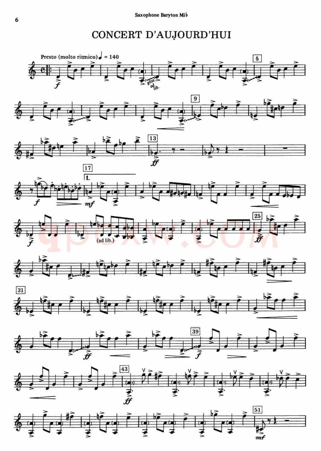 HISTOIRE DU TANGO（四重奏上低音分谱）
