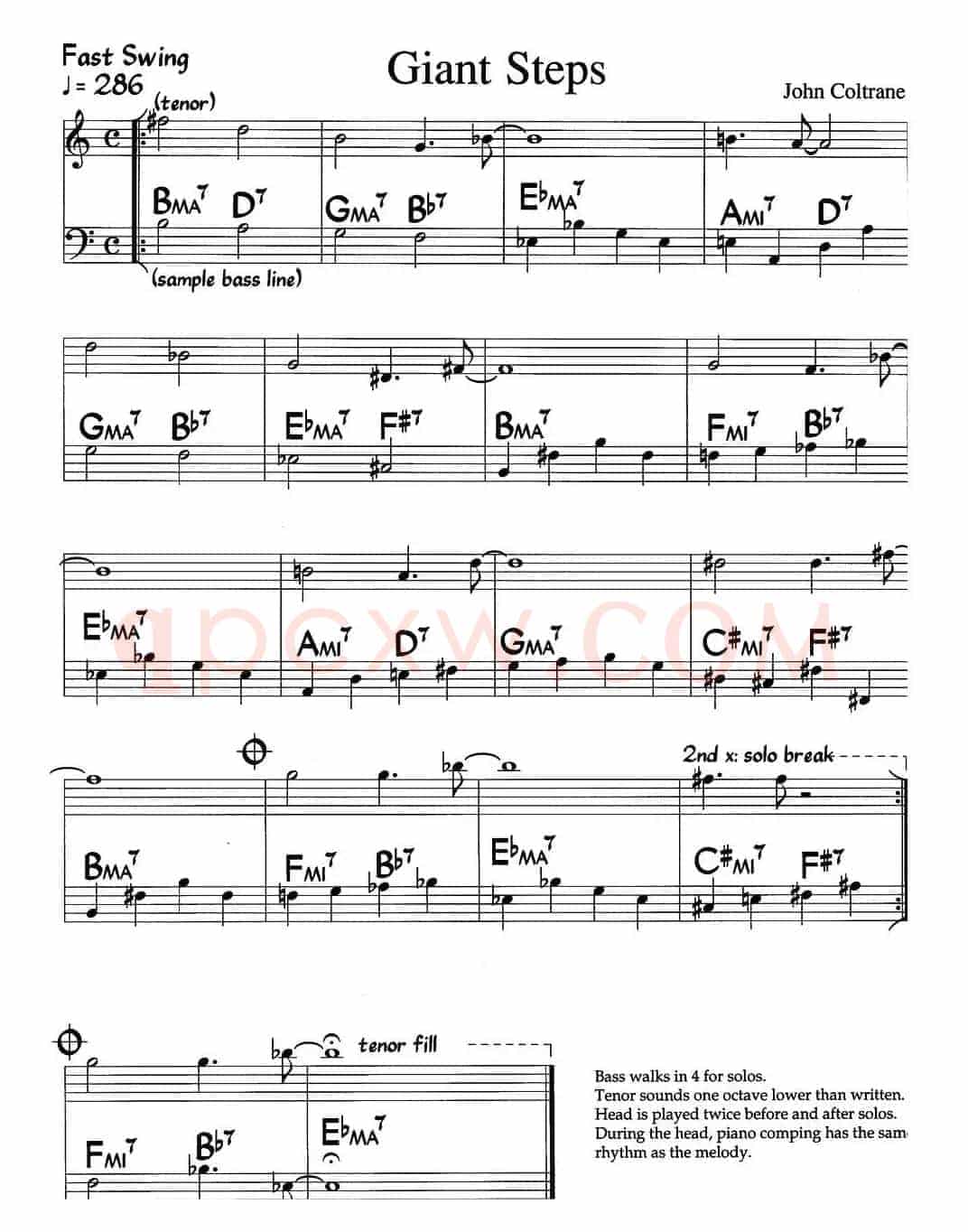 Giant Steps（巨人脚步）（爵士钢琴曲）