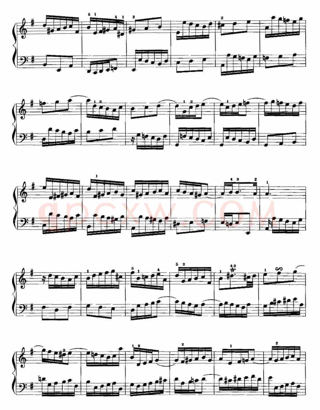 手风琴复调作品：e小调前奏曲