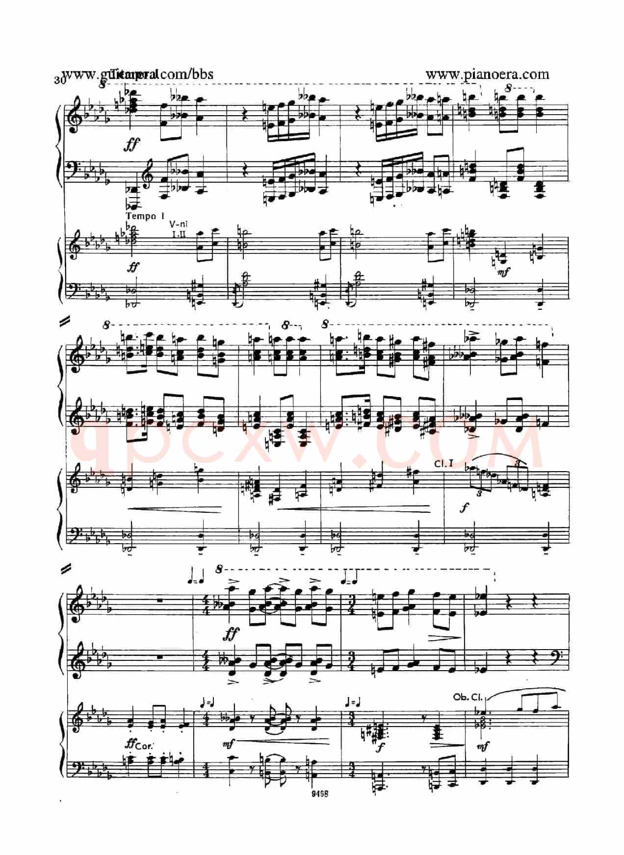 Piano Concerto in D-flat Major Op.37(降D大调钢琴协奏曲·Ⅰ·双钢琴)