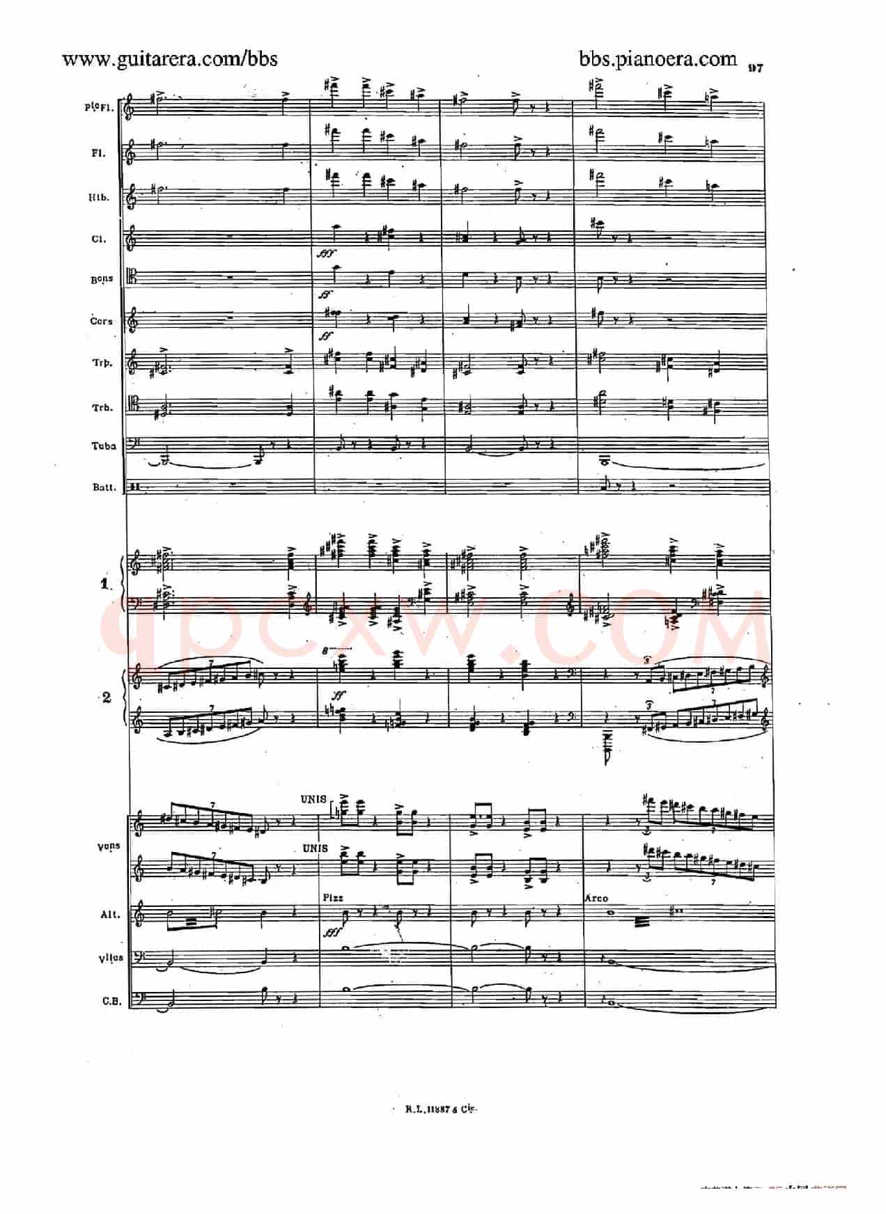Concerto for 2 Pianos in d Minor(d小调双钢琴协奏曲·总谱)