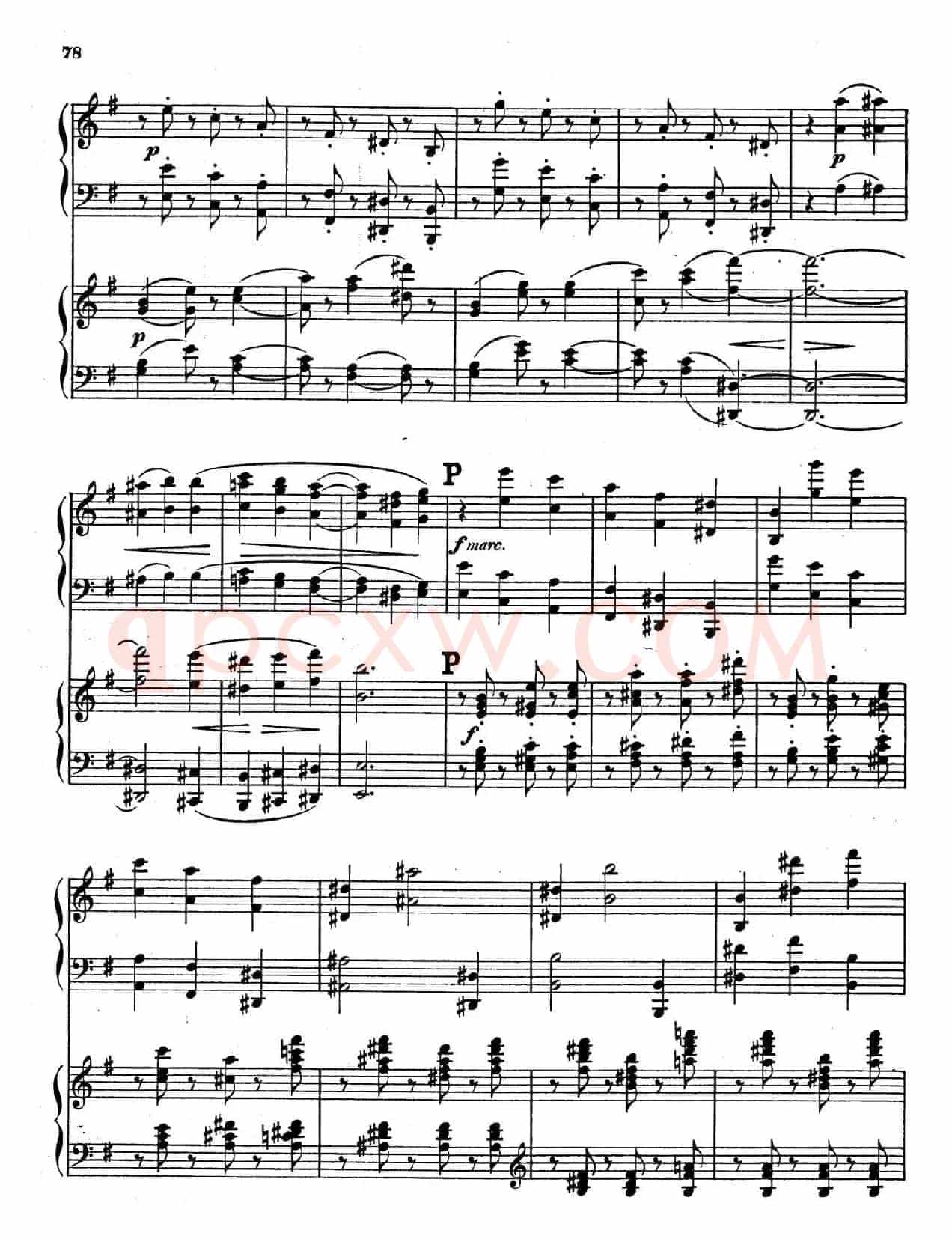 Symphony No.4 in e Minor Op.98(e小调第四交响曲·双钢琴)
