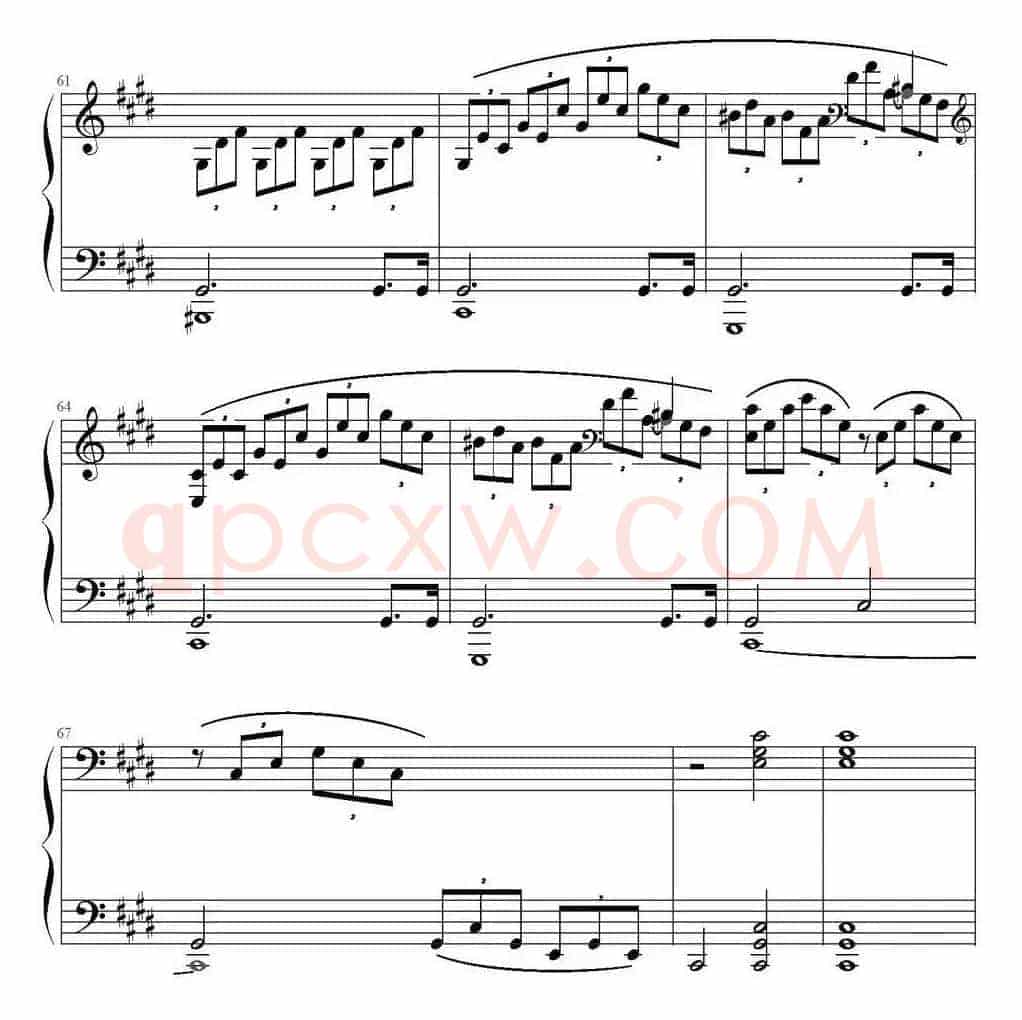 Mondscheinsonate(1st movement)（月光奏鸣曲第一乐章）