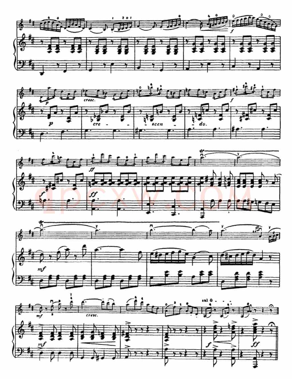 塞茨初级小提琴协奏曲Op.7（D大调学生协奏曲）