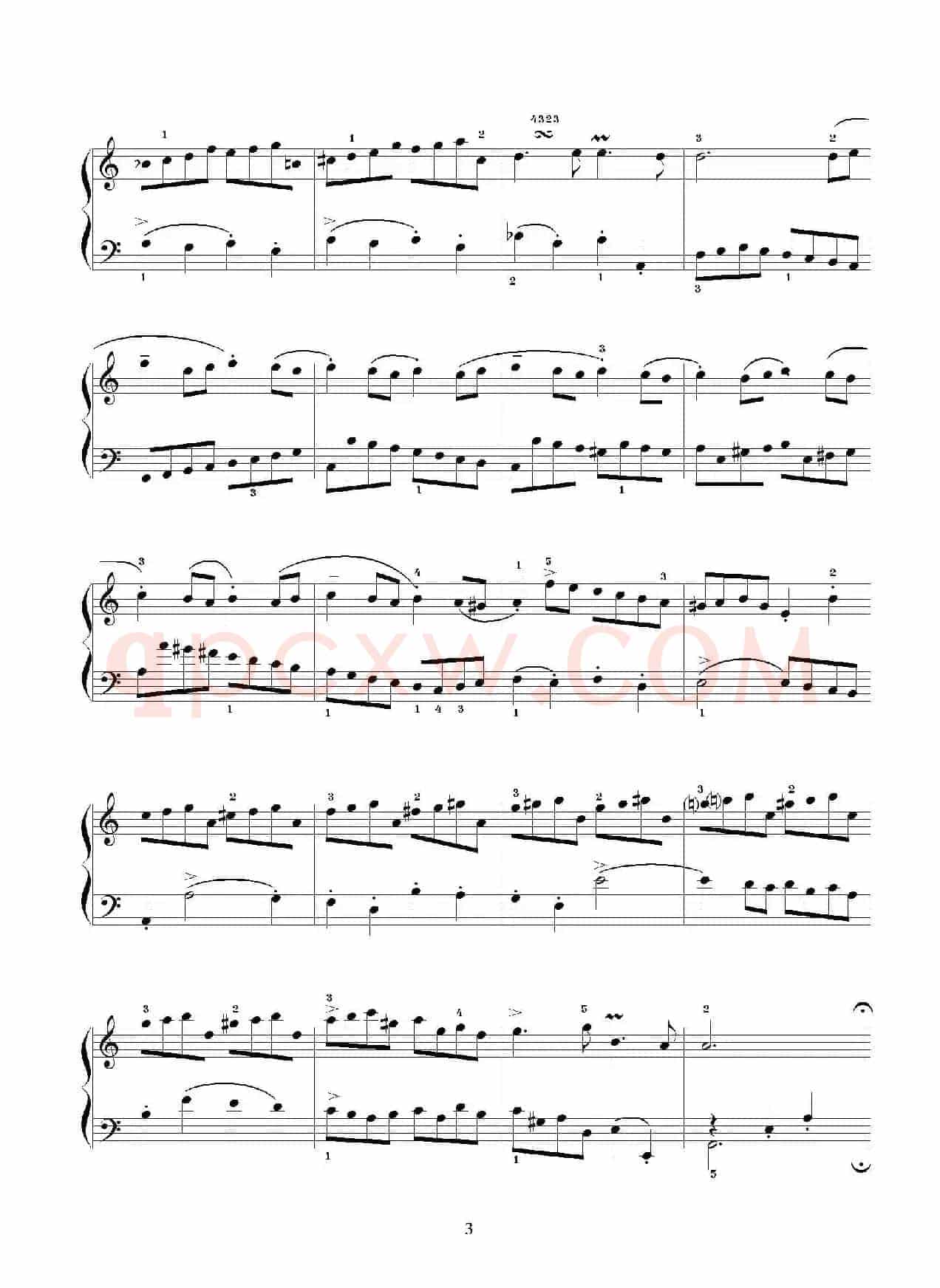 布列舞曲（选自《第二英国组曲》杨一丹标注）