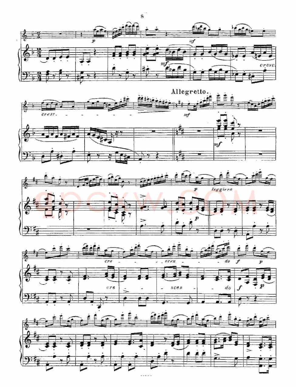Opern-Transcriptionen.Op.45-8（长笛+钢琴伴奏）