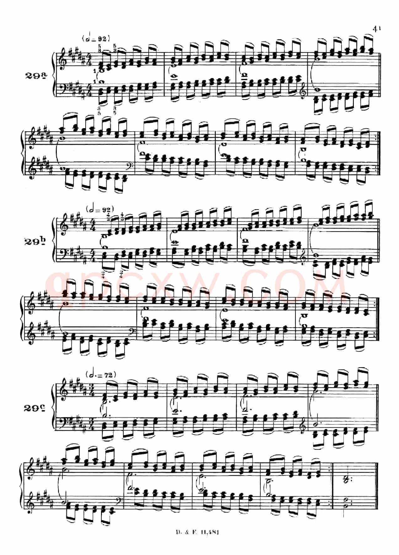 51 Exercises, WoO 6(51首钢琴练习 26—30)