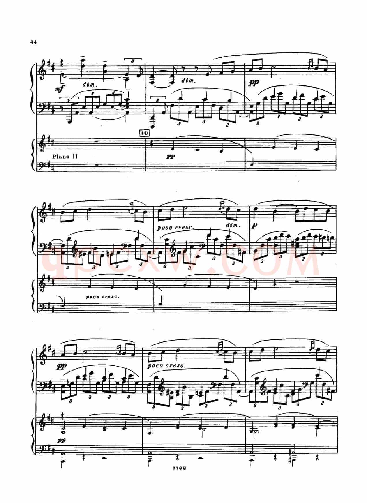 升f小调第一钢琴协奏曲 Op.1(双钢琴版)