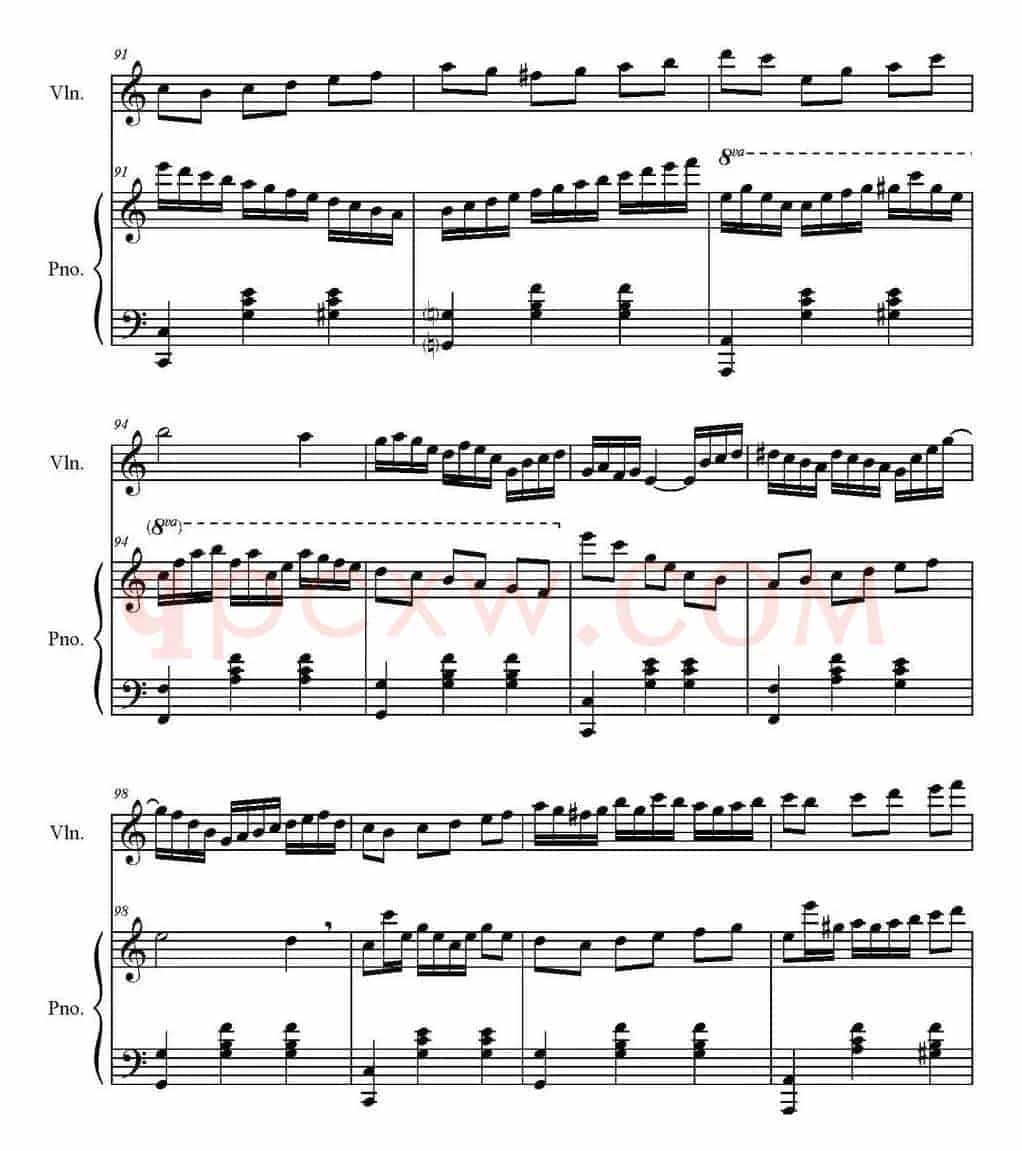 Sonate Verte（3-Valse、小提琴+钢琴伴奏）
