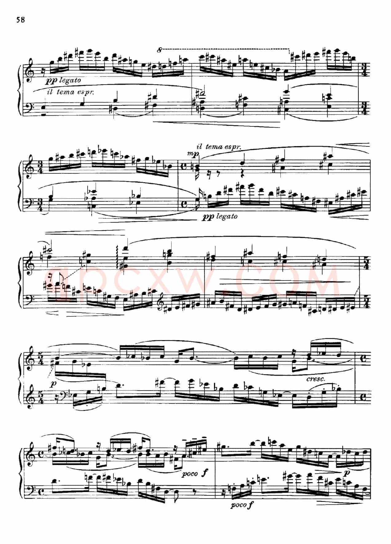 降e小调钢琴奏鸣曲 Op.26 v.4