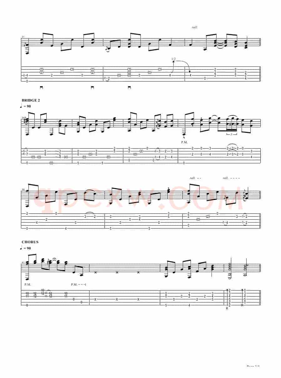 tommy emmanuel：tahitian skies with score（指弹吉它）