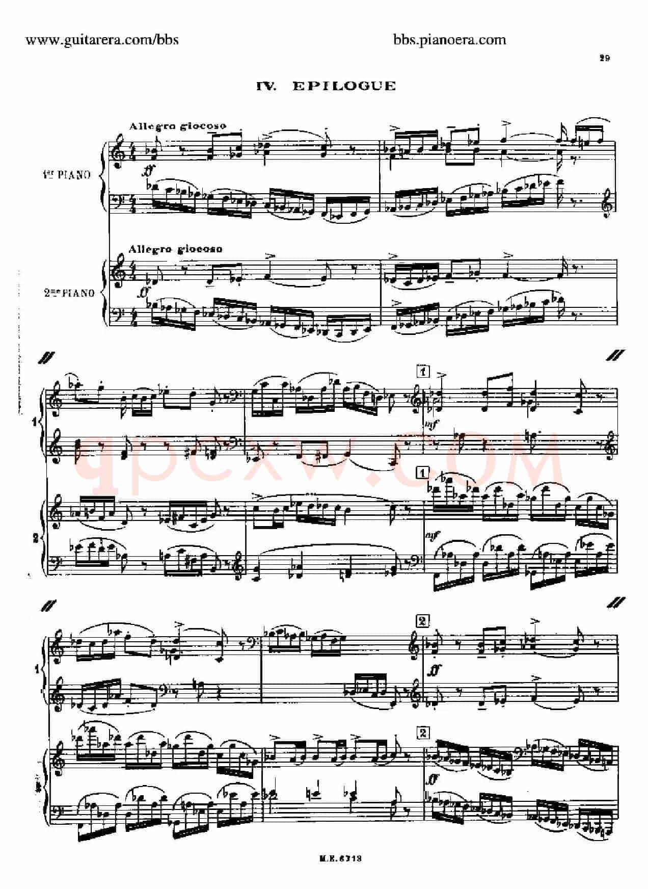 Sonata for Two Pianos(双钢琴奏鸣曲)