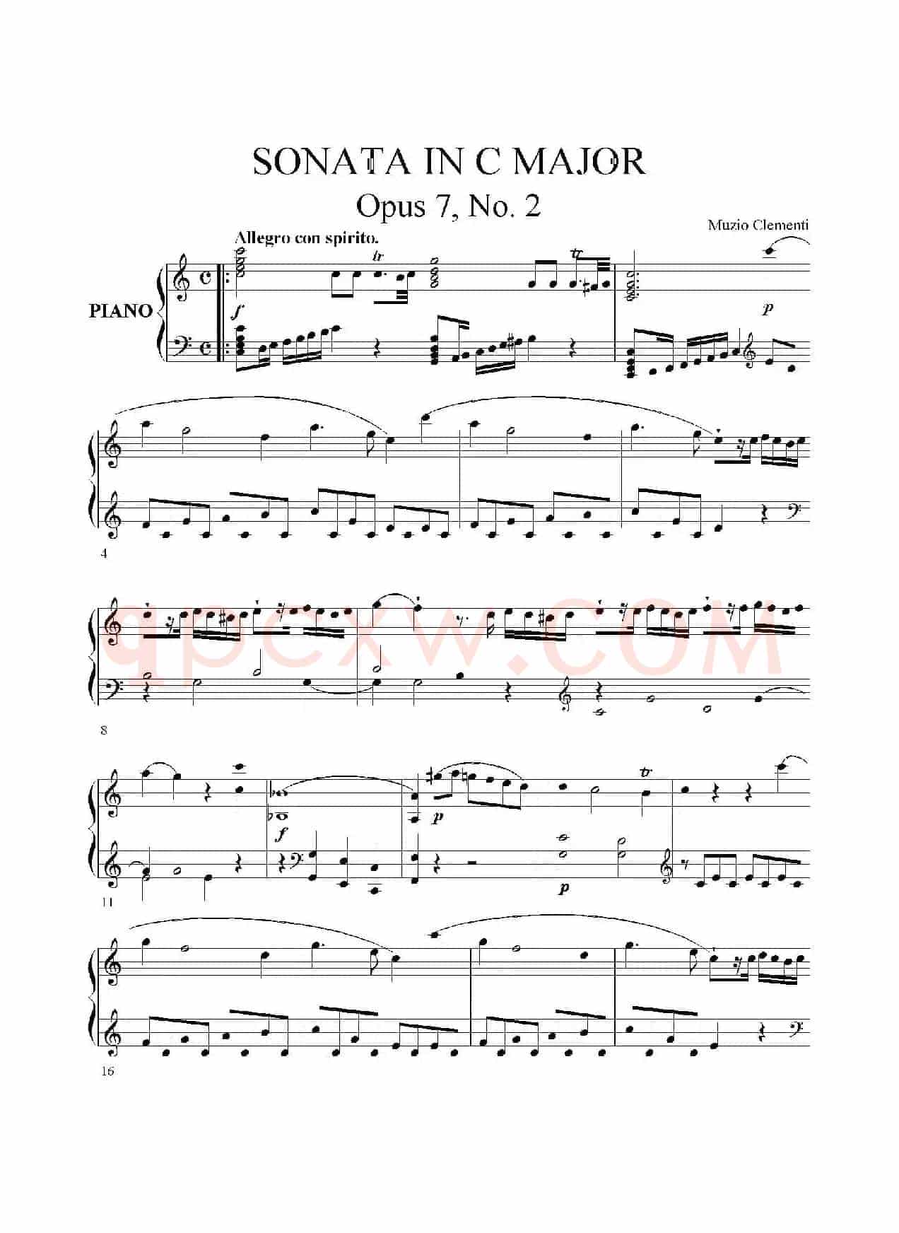 Sonata in C Major Op.7 No.2(C大调奏鸣曲)