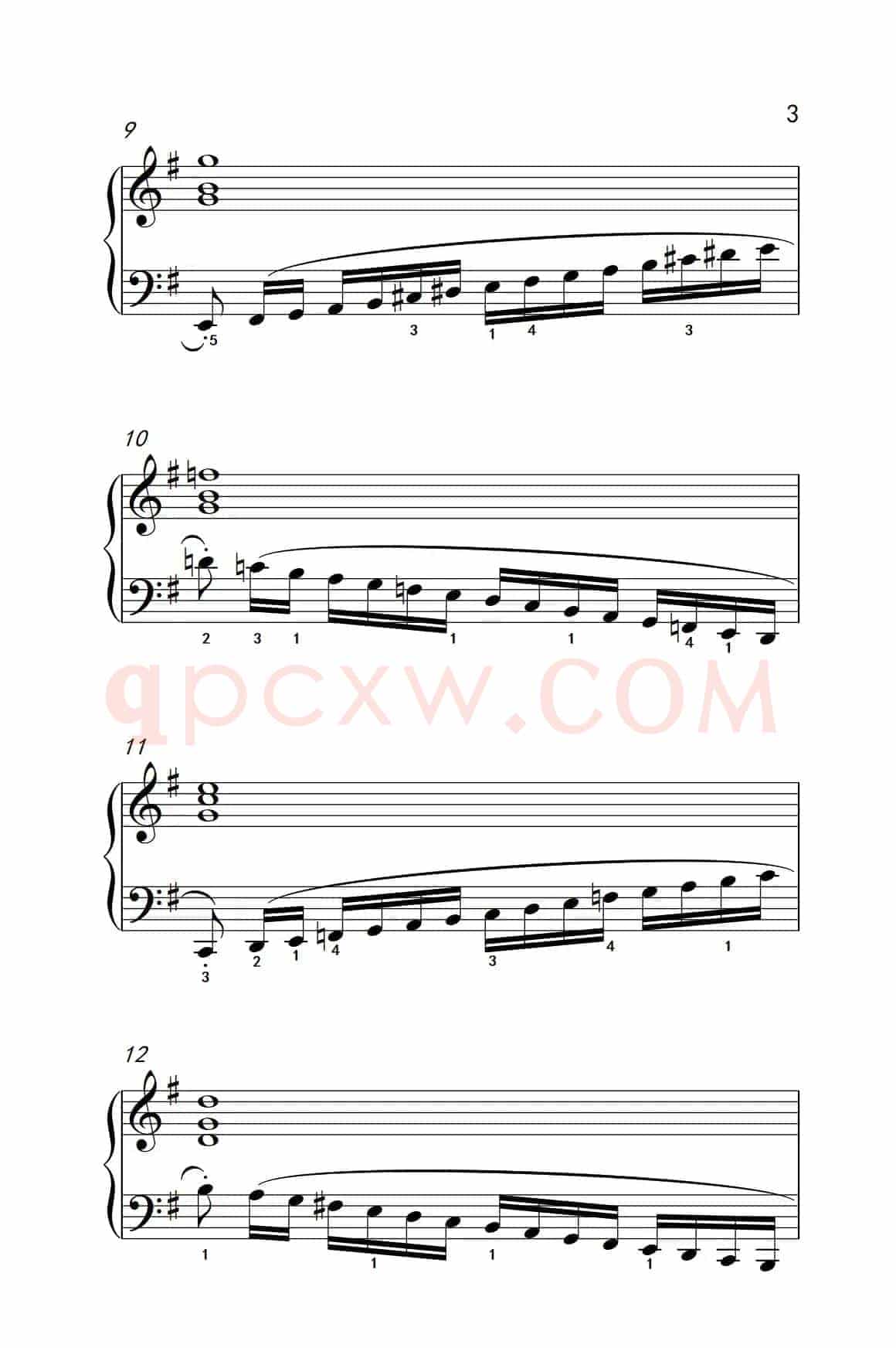 第五级 3.练习曲（中央音乐学院 钢琴（业余）考级教程 4-6级）
